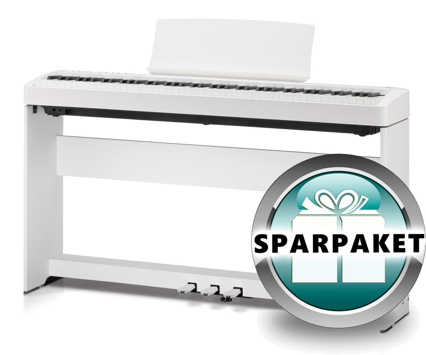 Kawai ES-120W Digitalpiano - Weiß Sparpaket